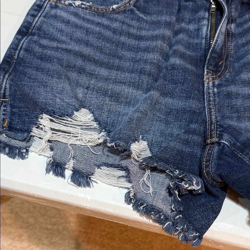 Distressed Denim Women's Shorts - Picture 7 of 7